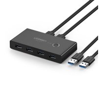 Ugreen 30768 interface hub USB 3.0 Type-A 5000 Mbit/s Black | 6957303837687 | 6957303837687