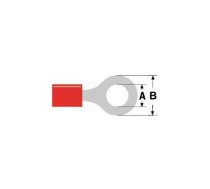 Uzgalis cilpa Ø4.3mm sarkans 0.5-1.5mm (ST-002) RoHS | CO/ST-002  | CO/ST-002