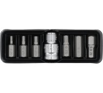 Uzgaļu komplekts Hex 30mm ar pāreju 1/2" (7gab.) YT-0412 YATO | YT-0412 | 5906083904127