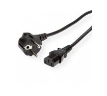VALUE Power Cable, straight IEC Conncector, black, 0.6 m | 19.99.1017