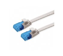 VALUE UTP Patch Cord, Cat.6A (Class EA), extra-flat, grey, 1 m | 21.99.2011