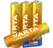 VARTA Longlife Alkaline Battery AAA (1,5V) B4 | ALVAL034BLO | 4008496525072 | 4103_4bl