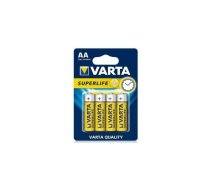 Baterija Varta AA SuperLife Zinc Carbon 4 Pack | ALVA064BLC | 4008496556267