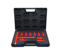 VDE uzgaļu galviņu komplekts, Piedziņa 12,5 mm (1/2"), T-Star (Torx) T20 - T55, 10 gab. (BGS7131) | BGS7131 | 7131