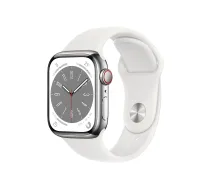 Viedpulkstenis Apple Watch 8 LTE 41mm Steel, silver (MNJ53) | MNJ53NF/A | 194253178392