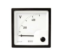 Voltmeter; on panel; VAC: 0÷400V; Class: 1.5; True RMS; 50÷60Hz | E244-02V-G-03  | 039-90217-0400-400V-0-400V