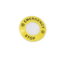 Warning plate; 22mm; Harmony XB4; Ø22mm | ZBY9320  | ZBY9320