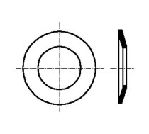 Washer; conical; M5; D=11mm; h=1.55mm; A2 stainless steel; BN 2312 | B5/BN2312  | 2065959