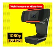 WEB Kamera ar mikrofonu, Full HD 1080p (1920x1080), 2.0 Megapixel, USB, Melna | NHC-WEBCAM2-1080p  | 3100000867973