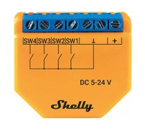 Wi-Fi Controller Shelly PLUS i4 DC, 4-digital inputs | Plus i4 DC  | 3800235265543 | 059199