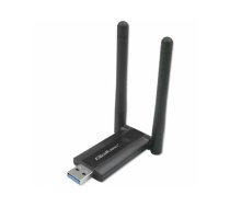 Wi-Fi USB 3.0 adapteris (2x2dBi, 1200Mbps) - Qoltec 56987 | 93905