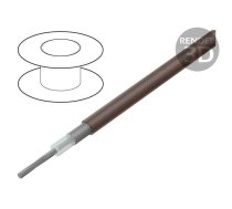 Wire: coaxial; RG179BU; stranded; CCS; FEP; brown or white; 2.5mm | RG179B/U  | 40008