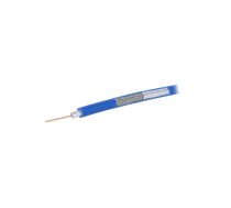 Wire: coaxial; RG59; solid; Cu; PVC; blue; 100m; Øcable: 6.1mm | RG59-CU-BL  | S5990 NVTCU