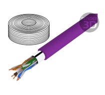 Wire; F/UTP; Cat 6; 4x2x23AWG; Cu; wire; LSZH; violet; 50m; CPR: Dca | DK-1624-VH-05 | DK-1624-VH-05