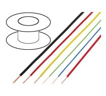 Wire; FLRY-B; 1x0.35mm2; stranded; Cu; PVC; white-black; 60V; 100m | FLRY-B0.35-WH/BK  | FLRY-B0.35-WH/BK