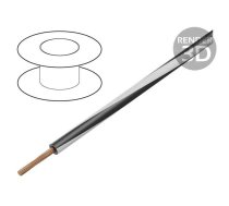 Wire; H05V-K,LgY; stranded; Cu; 0.35mm2; PVC; black-white; 200m | LGY0.35-BK/WH | LGY0.35-BK/WH