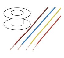 Wire; H05V-K,LgY; stranded; Cu; 1mm2; PVC; black; 300V,500V; 10m | LGY1.0/10-BK  | LGY1.0/10-BK