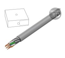 Wire; U/FTP; Cat 6a; 4x2x27AWG; Cu; stranded; LSZH; grey; 100m | DK-1623-A-P-1 | DK-1623-A-P-1