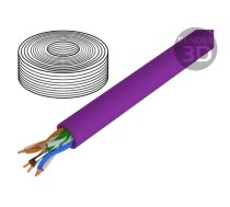 Wire; U/UTP; 4x2x23AWG; 6; solid; Cu; LSZH; violet; 50m; Øcable: 6.3mm | DK-1614-VH-05  | DK-1614-VH-05