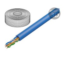Wire; U/UTP; Cat 6a; 4x2x23AWG; Cu; wire; LSZH; blue; 50m; CPR: Dca | DK-1614-A-VH-05 | DK-1614-A-VH-05