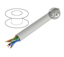 Wire; U/UTP,UNITRONIC® LAN 200; 4x2x24AWG; 5e; wire; Cu; LSZH; grey | LAN200-2170173  | 2170173