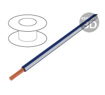 Wire; X05V-K; stranded; Cu; 1mm2; PVC; dark blue-white; 300V,500V | X05V-K100DBL/WH | 4512923S