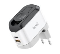 Wireless charger Budi 330WE, USB-C, 20W (black and white) | 330WE  | 6971536927595 | 330WE