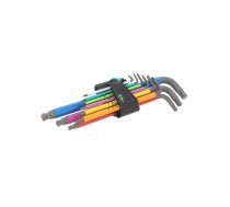 Wrench: hex key-set; Hex Plus,spherical; steel; bulk,industrial | WERA.05022089001 | 05022089001