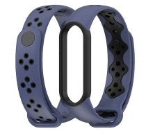 Xiaomi Mi Band 5 Silikona braslets (tumšs zils - melns) | 89673