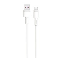 XO cable NB-Q166 USB - microUSB 1,0 m 5A white | NB-Q166  | 6920680875535 | NB-Q166WH