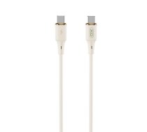 XO cable NB-Q261 PD USB-C - USB-C 1m beige 60W | NB-Q261  | 6920680853816 | NB-Q261