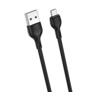 XO cable NB200 USB - microUSB 2,0m 2.1A black | NB200  | 6920680878116 | NB200MUBK