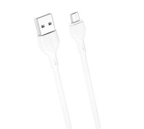 XO cable NB200 USB - microUSB 2,0m 2.1A white | NB200  | 6920680878147 | NB200MUWH