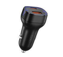 XO car charger CC37 PD QC 3.0 20W 1X USB 1x USB-C black | CC37  | 6920680876921 | CC37