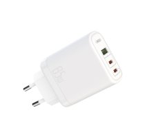 XO wall charger CE04 PD 65W 2x USB-C 1x USB white | CE04  | 6920680825189 | CE04