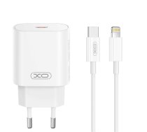 XO wall charger CE25 PD 25W 1x USB-C white + cable USB-C - Lightning | CE25  | 6920680856138 | CE25WHUCL