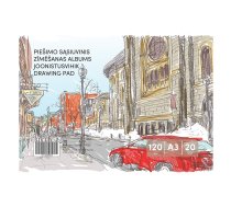 Zīmēšanas albums, 20 loksnes, A3, 120 gsm, vāks 130 gsm | 100-10424  | 4771459696972