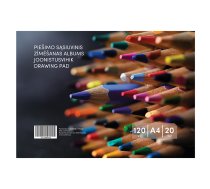 Zīmēšanas albums, 20 loksnes, A4, 120 gsm, vāks 130 gsm | 100-10425  | 4771459697016