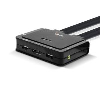 Lindy 2 Port DisplayPort 1.2, USB-C Cable KVM Switch (42346)