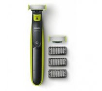 Philips Shaver QP2520/30  OneBlade Wet use, Rechargeable, Charging time 8 h, Ni-MH, Battery, Number of shaver heads/blades 2 replaceable blades, Lime green/charcoal grey