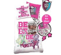 Bērnu gultas veļa Monster High Be Unique 100% kokvilna 140x200 cm