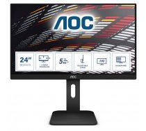 AOC P1 24P1 monitori 60,5 cm (23.8") 1920 x 1080 pikseļi Full HD LED Melns