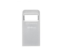 Kingston | USB 3.2 Flash Drive | DataTraveler micro | 64 GB | USB 3.2 | Silver