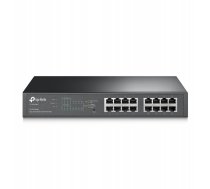 TP-Link TL-SG1016PE Vadīts L2 Gigabit Ethernet (10/100/1000) Power over Ethernet (PoE) 1U Melns