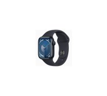 Apple Watch Series 9 GPS, 41 mm, Sport Band, S/M, melna - Viedpulkstenis