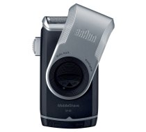 Braun MobileShave PocketGo M90 Zils, Sudrabs