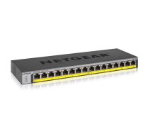 NETGEAR GS116PP Nepārvaldīts Gigabit Ethernet (10/100/1000) Power over Ethernet (PoE) Melns