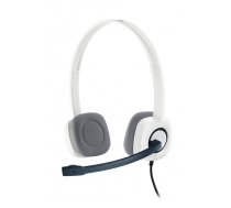 Logitech H150 Stereo Headset Austiņas Vadu Birojs / zvanu centrs Balts