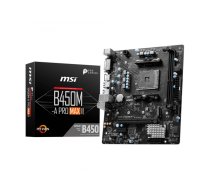 MSI B450M-A PRO MAX II mātes plate AMD B450 Ligzda AM4 mikro ATX