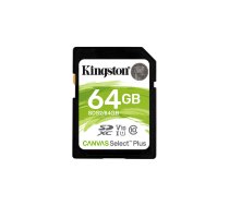 Kingston Technology Canvas Select Plus 64 GB SDXC UHS-I Klases 10